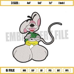 big belly diddl mouse embroidery