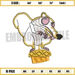 ice age 2 squirrel scrat embroidery png
