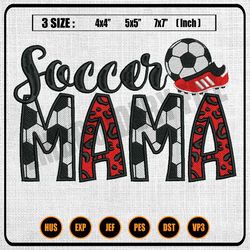 soccer mama leopard sport ball embroidery