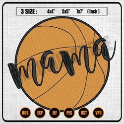 mama basketball sport ball embroidery