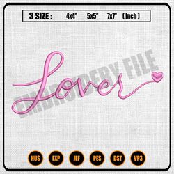 lover pink valentine day embroidery