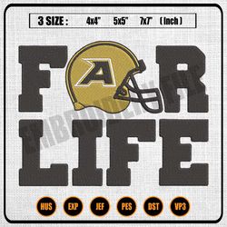 army black knights football for life embroidery, ncaa logo embroidery designs, machine embroidery designs