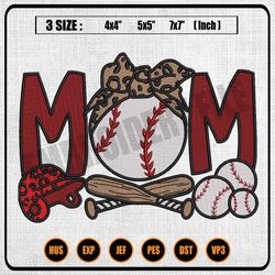 mom leopard bandana baseball embroidery