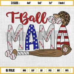 tball mama american baseball embroidery