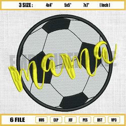 mama sport soccer ball embroidery