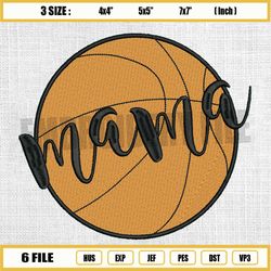 mama sport basketball ball embroidery