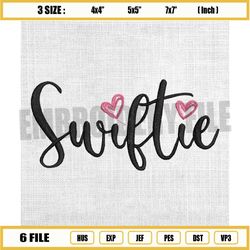 swiftie love embroidery design, taylor swift embroidery, the era tour embroidery