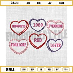 midnights 1989 embroidery design, taylor swift lovers embroidery, evermore embroidery