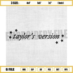taylor version embroidery design, taylor swift lovers embroidery, midnights album embroidery