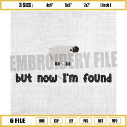 but now i'm found embroidery design, sheep embroidery, shepherd dog embroidery