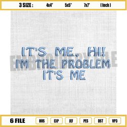 it's me im the problem embroidery, taylor swift singer embroidery, 1989 albums embroidery