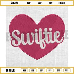 love swiftie girl embroidery design, taylor swift fan embroidery, the eras tour embroidery