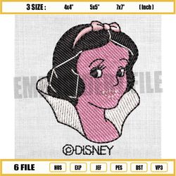 snow white embroidery design, disney princess embroidery, disney cartoon embroidery