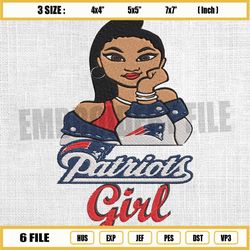 new england patriots team diva girl embroidery, nfl embroidery, patriots embroidery design, football embroidery