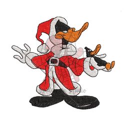 santa claus daffy duck embroidery