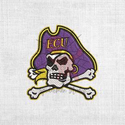 east carolina pirates ncaa football logo embroidery design