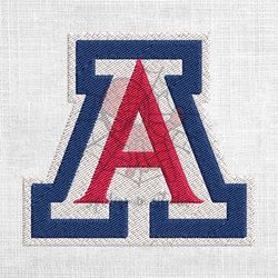 arizona wildcats ncaa football logo embroidery design