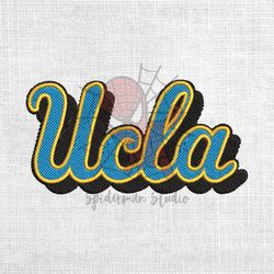 ucla bruins ncaa football logo embroidery design