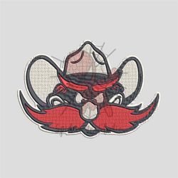 texas tech red raiders mascot embroidery designs