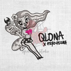 qlona karol g x peso pluma bochita season album embroidery