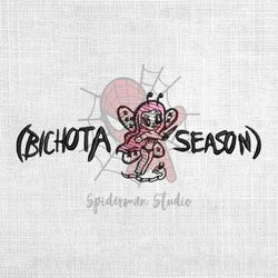 bichota season karol g devil angel pink hair embroidery