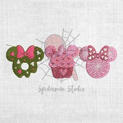 minnie valentine day snack tour embroidery design