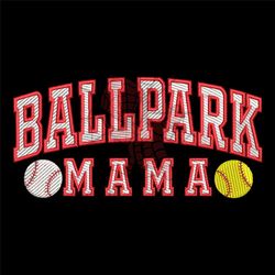 ballpark mama baseball embroidery design