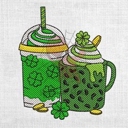 ice cream lucky leaf patrick embroidery design