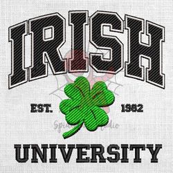 irish university est 1982 embroidery design