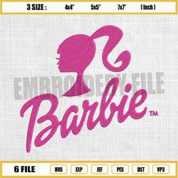 barbie logo and her embroidery