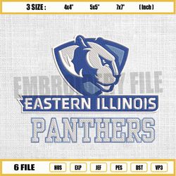 eastern illinois logo ncaa embroidery design