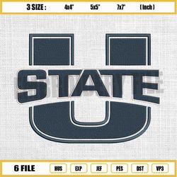 ncaa utah state aggies embroidery design