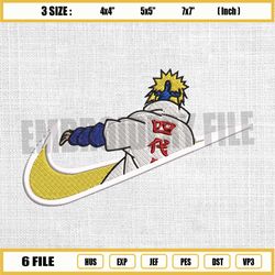 minato naruto embroidery design anime