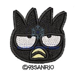 black penguin head embroidery png