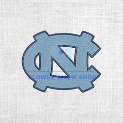 north carolina tar heels ncaa logo embroidery design