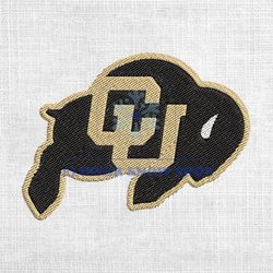 colorado buffaloes ncaa football logo embroidery design