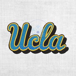 ucla bruins ncaa football logo embroidery design