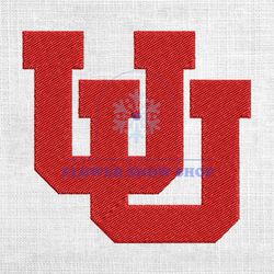 utah utes ncaa football logo embroidery design