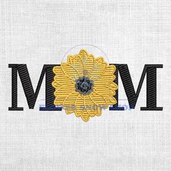 sunflower mom machine embroidery design