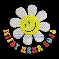 wifey mama boss daisy flower embroidery design