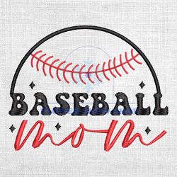 baseball mom gift machine embroidery design