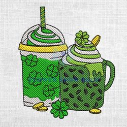 ice cream lucky leaf patrick embroidery design