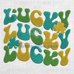 lucky day lucky gift for friends embroidery design