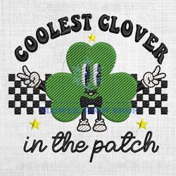 goodlest clover in the patch embroidery design