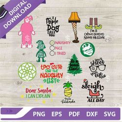 a christmas story movie bundle svg, christmas movie svg, christmas story home alone svg png dxf eps.jpg