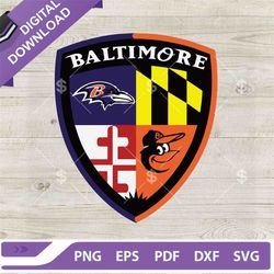 baltimore ravens orioles bullets svg, baltimore sports nfl nba mlb svg, baltimore orioles baseball football basketball s