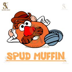 Spud Muffin Toy Story Mr Potato Vector SVG