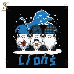 detroit lions gnomes svg sport svg, detroit lions svg, lions svg