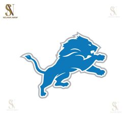 detroit lions mascot logo svg, nfl svg, eps, dxf, png, digital file