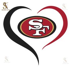 san francisco 49ers heart logo svg